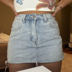 Denim skirt. Size 4 or small